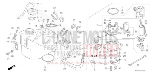 RESERVOIR A CARBURANT CRF250RB de 2011